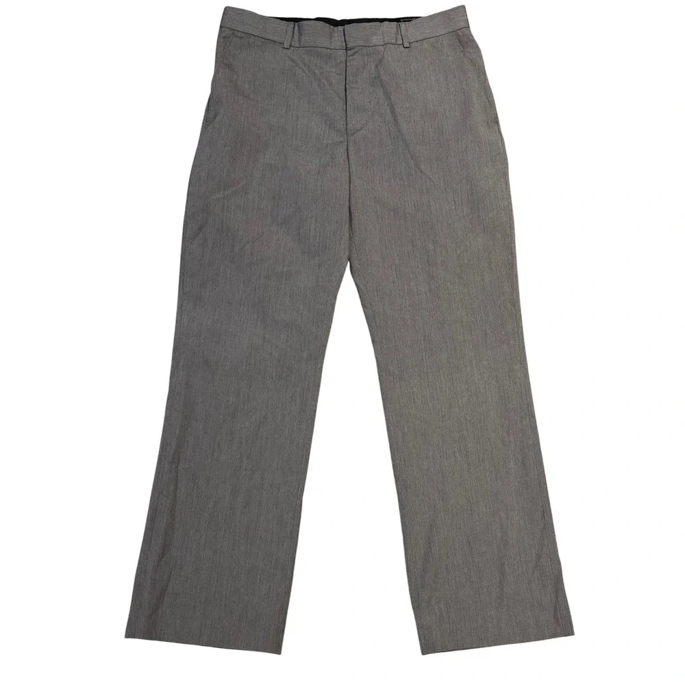 Banana Republic Dress Pants Grey Tailored Fit Textured Mens 33x32